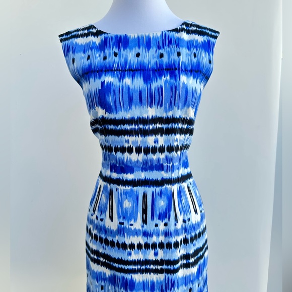 Tahari Blue Dress - Picture 5 of 6